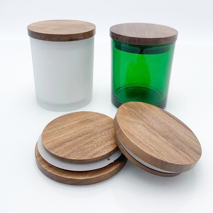 Black Walnut Lid For Candle Jar