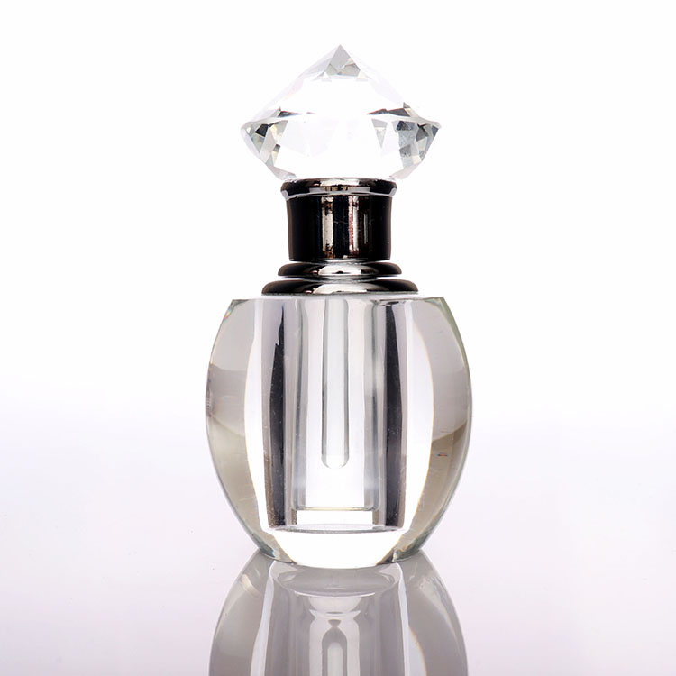 Portable Clear Lady Crystal Perfume Bottle