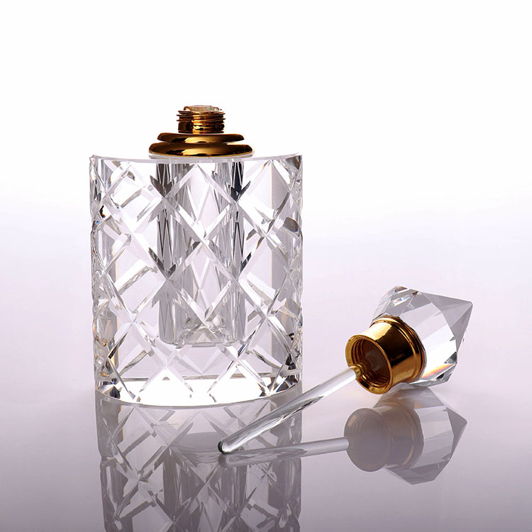 OEM Design Empty Crystal Oil Perfume Bottle