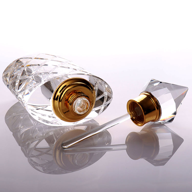 OEM Design Empty Crystal Oil Perfume Bottle