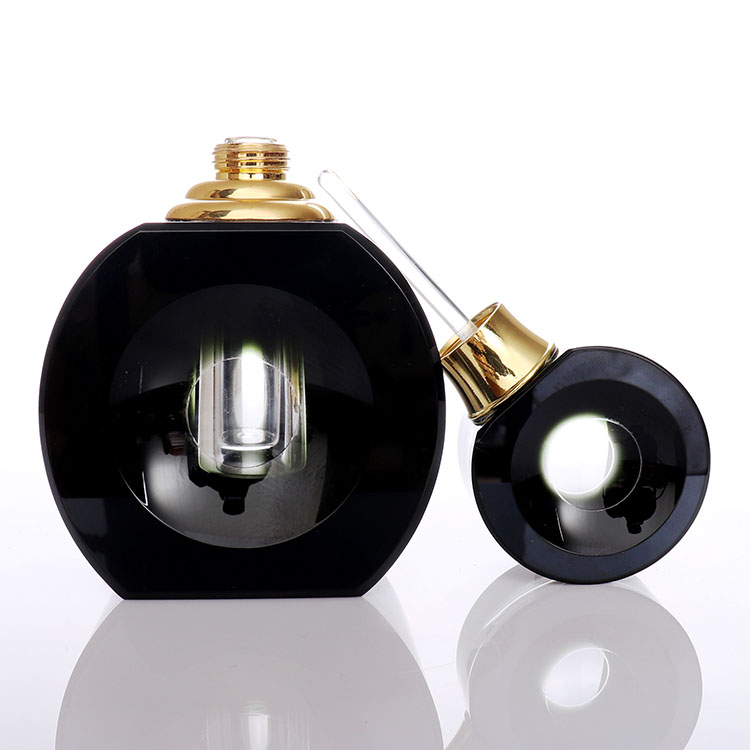 9ml Custom Design Black Crystal Perfume Bottle