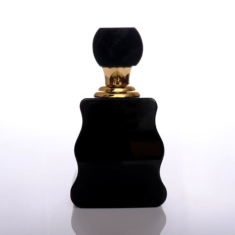 Black Special Shaped Crystal Perfume Bottle