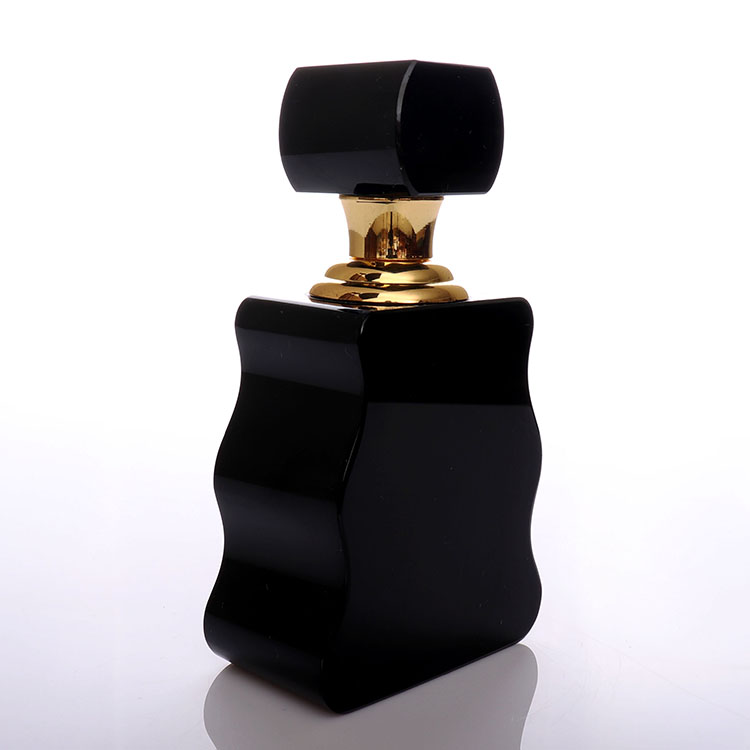 Black Special Shaped Crystal Perfume Bottle