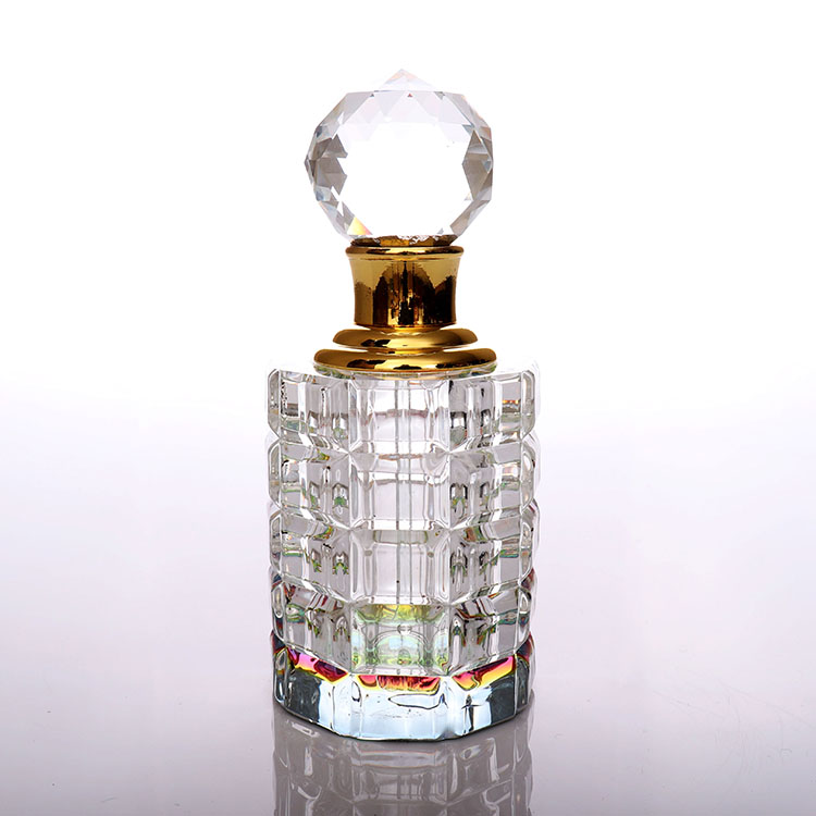 Luxury Perfume Glass Attar Crystal Essential Oil Bottle