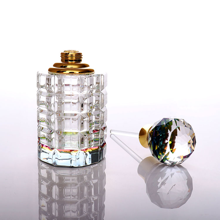 Luxury Perfume Glass Attar Crystal Essential Oil Bottle