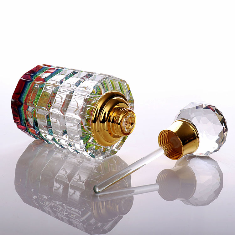 Luxury Perfume Glass Attar Crystal Essential Oil Bottle