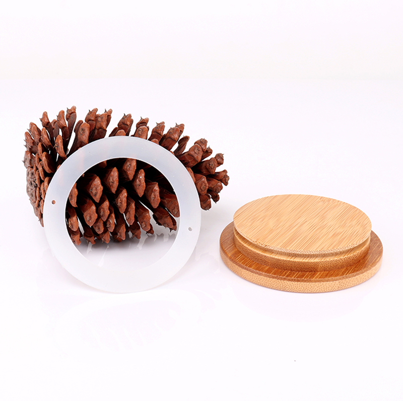 Environmental Friendly Bamboo Lids For Glass Candle Jars