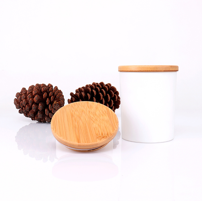Environmental Friendly Bamboo Lids For Glass Candle Jars