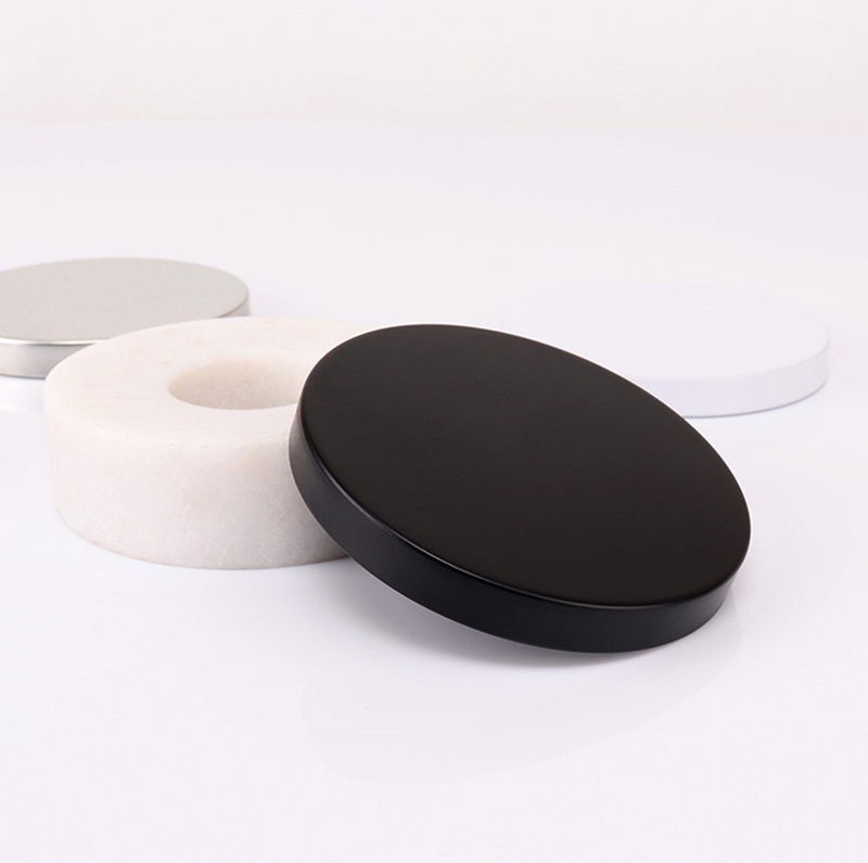 Matt Black Metal Lid For Candle Making