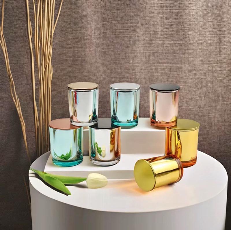 Electroplated Glass Vessels For Candle Making