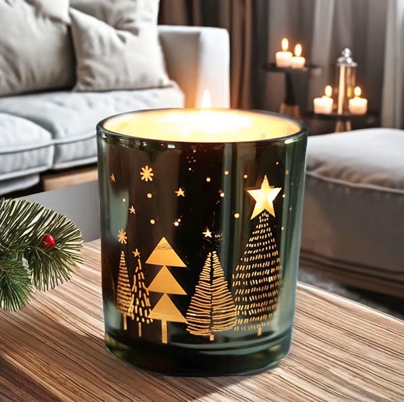 Christmas Tree Scented Candle Jars