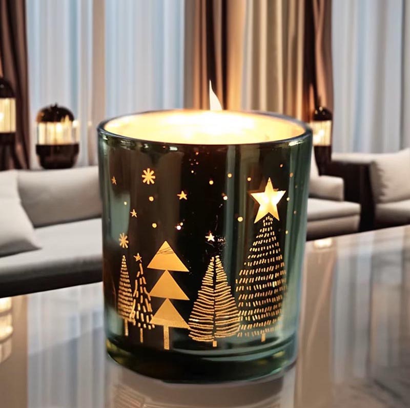 Christmas Tree Scented Candle Jars