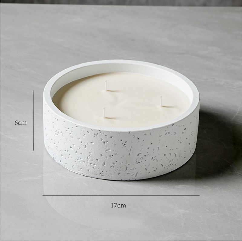 Large Ceramic Candle Jar with Custom Color