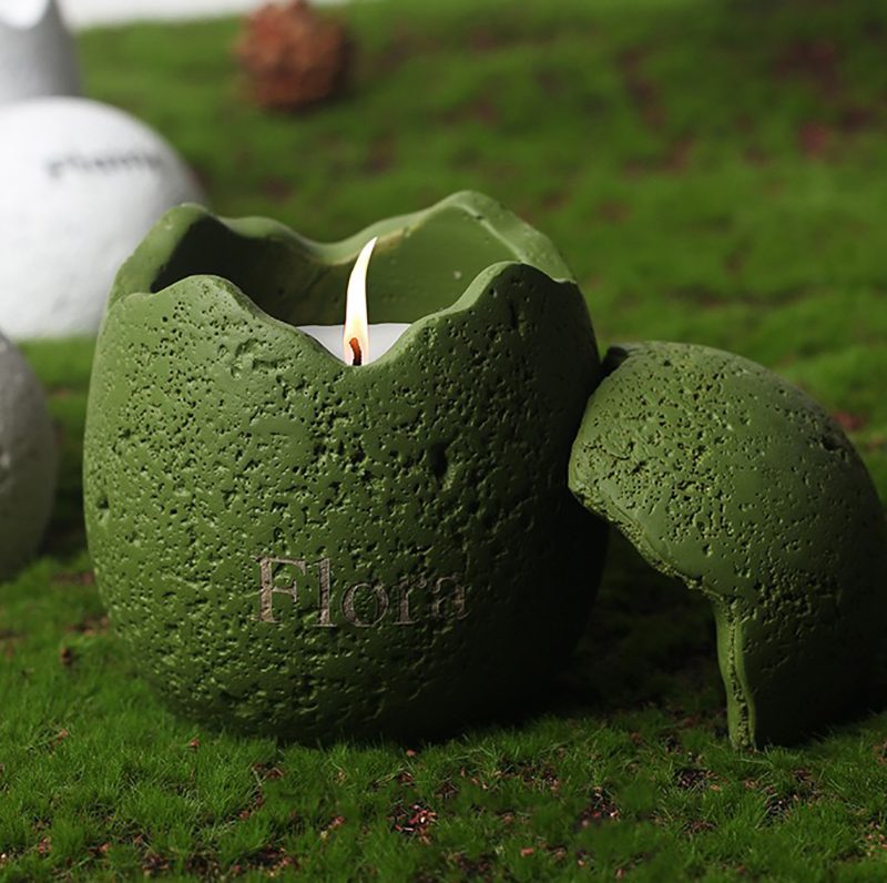 Easter Eggshell Ceramic Soy Wax Candle Cup