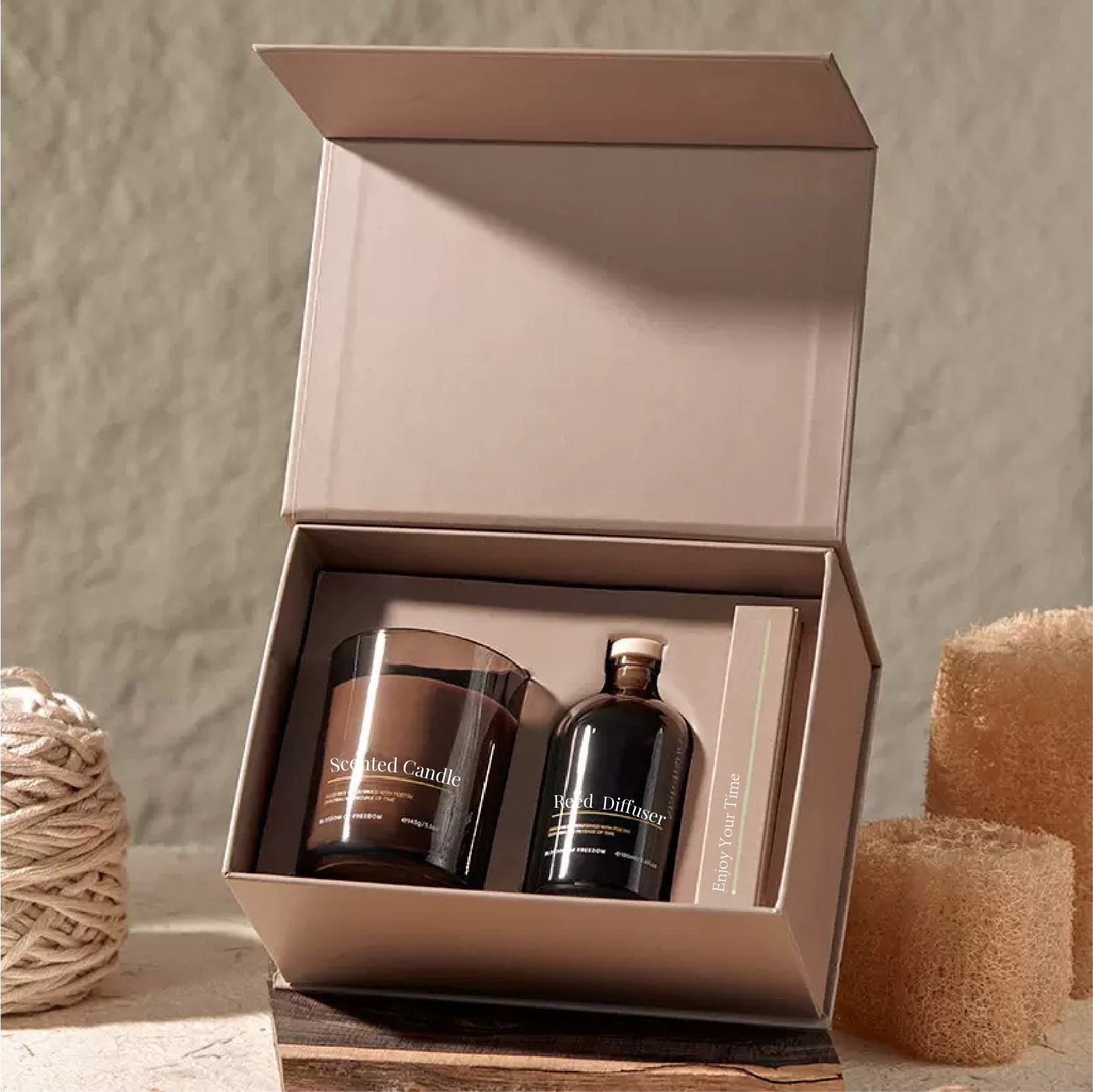 Advanced Customized Scented Candle and Reed Diffuser Gift Set Box