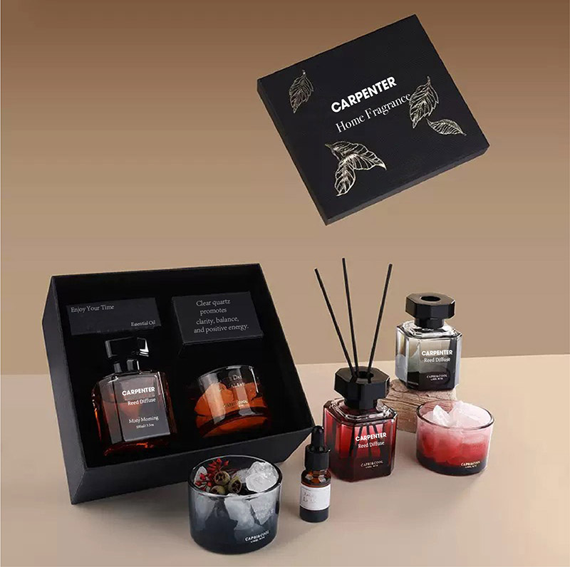 Luxury Scented Soy Wax Candle and Reed Diffuser Set
