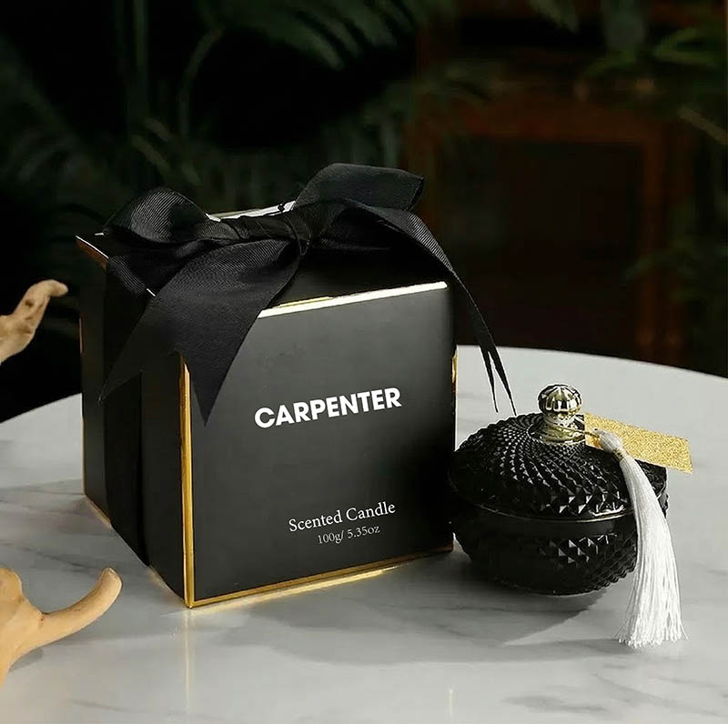 Colorful Glass Candy Jar for Scented Candle