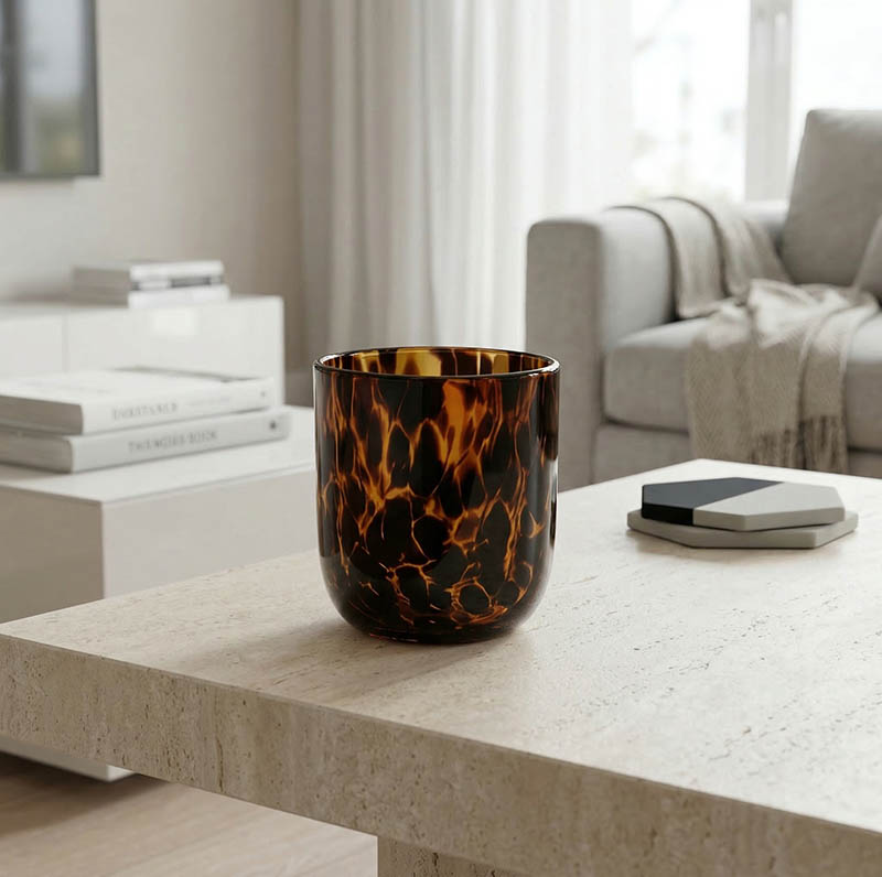 Customized Candle Jar with Round Base