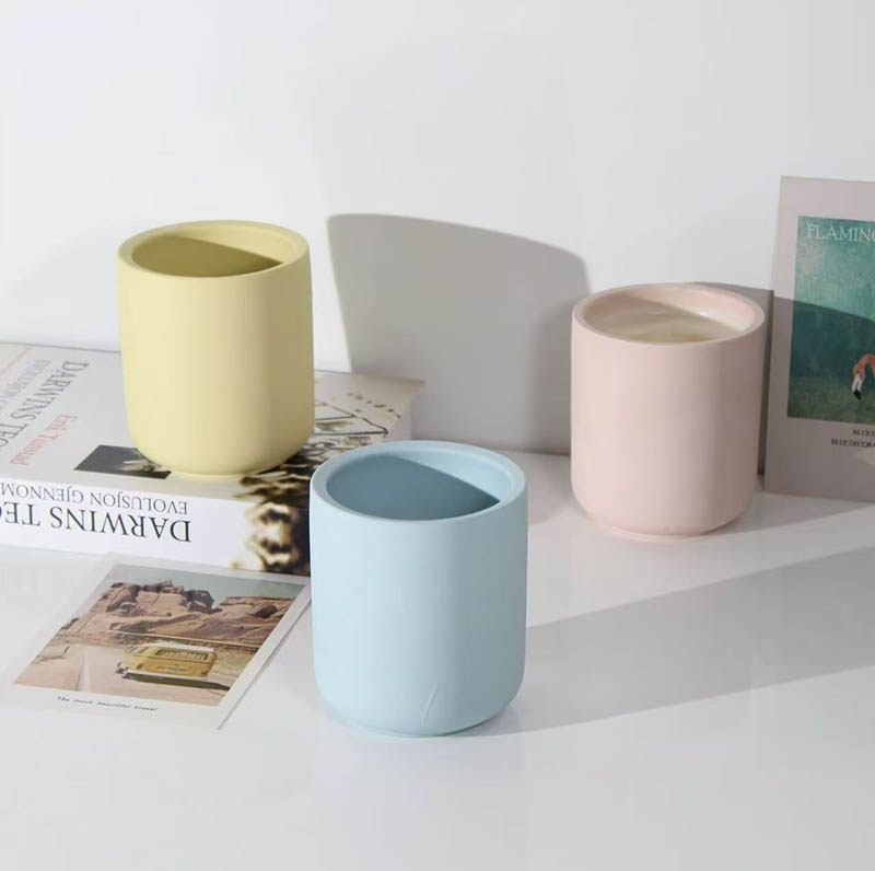 Ceramic Candle Jar with Custom Color and Logo