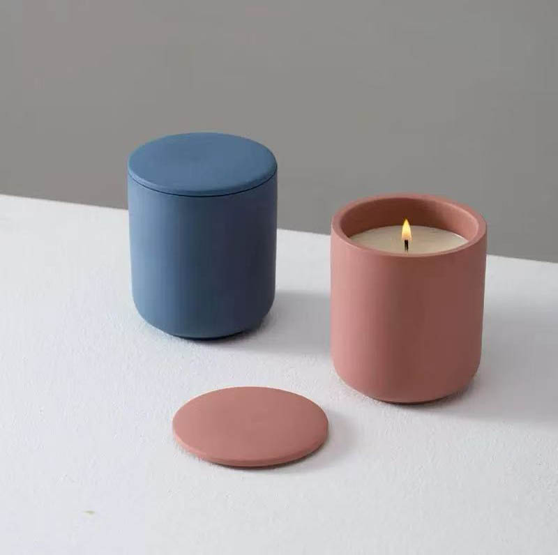 Ceramic Candle Jar with Custom Color and Logo