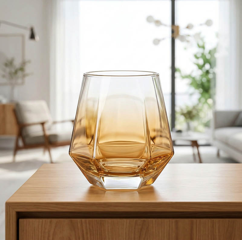 Hexagonal Glass Jar for Candle Making