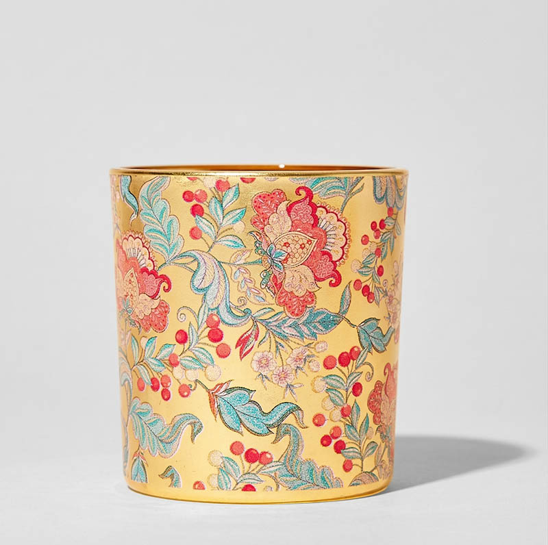 Electroplating Glass Jar with Custom Decal