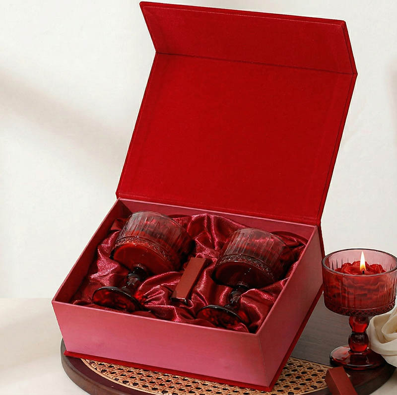 Romantic Wine Glass Jar Soy Wax Candle