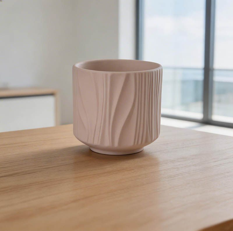 Water Ripple Ceramic Candle Jar