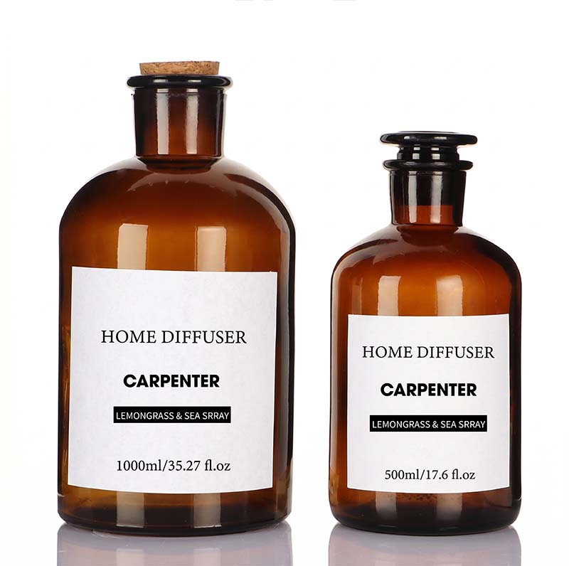 Amber Empty Reed Diffuser Bottle with Different Sizes