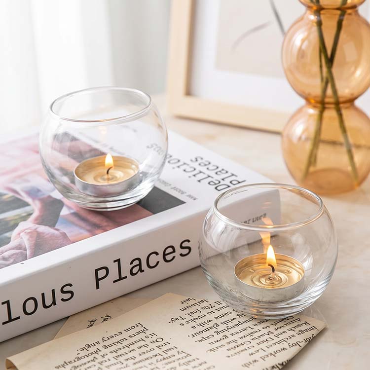 Valentine Electroplating Glass Vessels for Tealight Candles