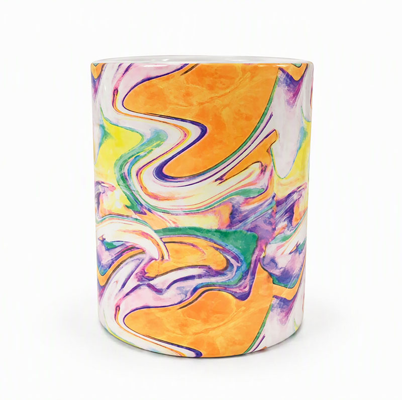 7oz Glass Candle Jar with Customized Design
